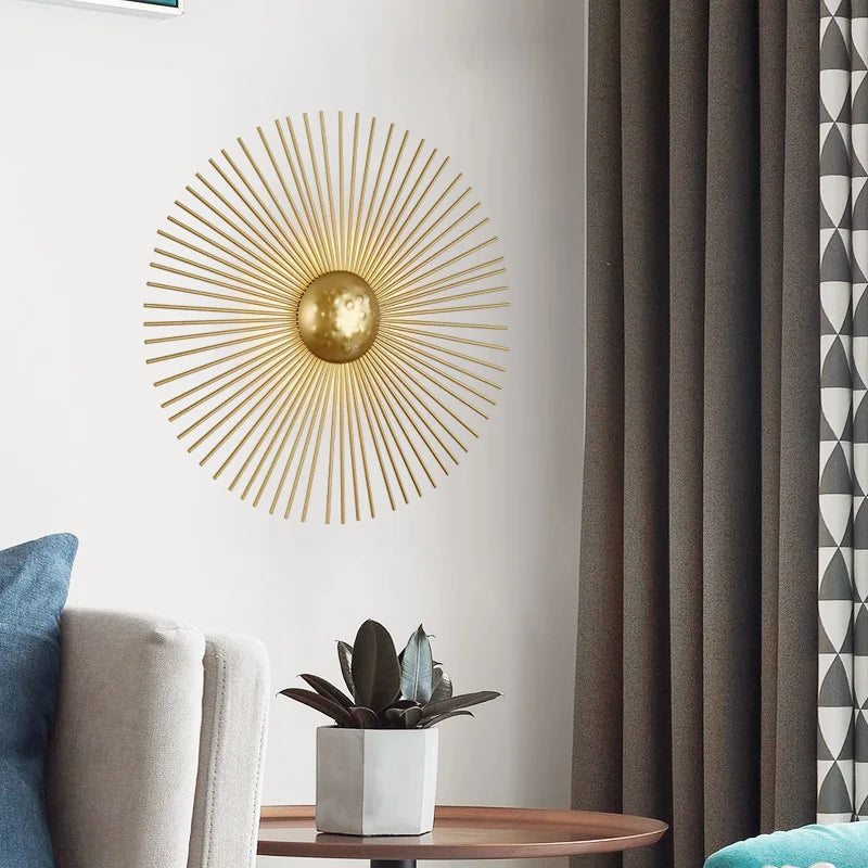 applique murale soleil led déco pour hôtel boutique - vue 3 sur 11