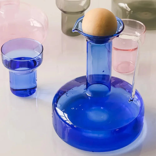 Carafe bouilloire verre style nordique avec tasses