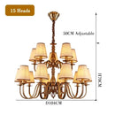 lustre led classique américain pour une décoration rustique élégante