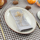 Serviette de table lin coton style européen rayé