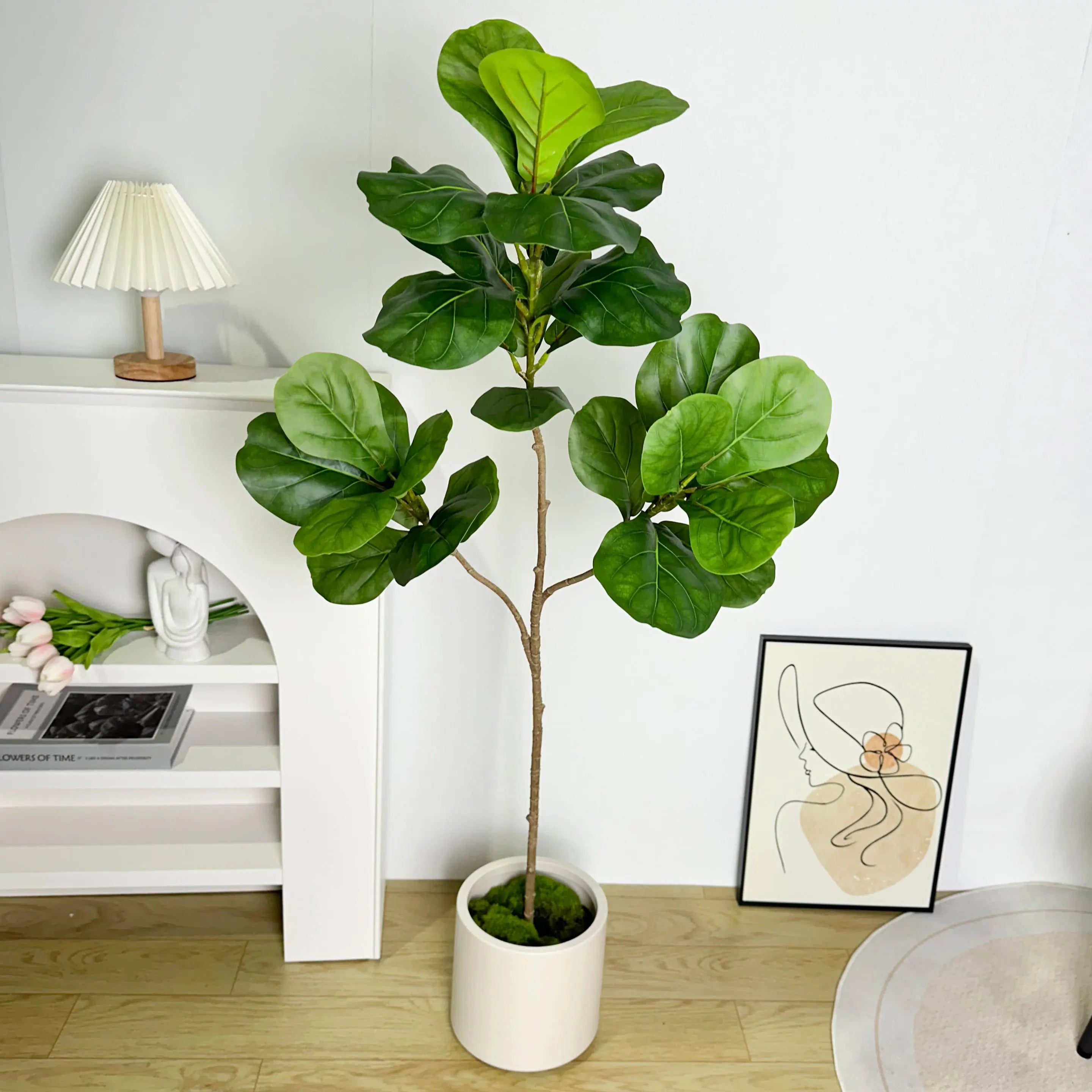 branches artificielles de ficus grandes feuilles de banyan décoration jardin - vue 5 sur 36
