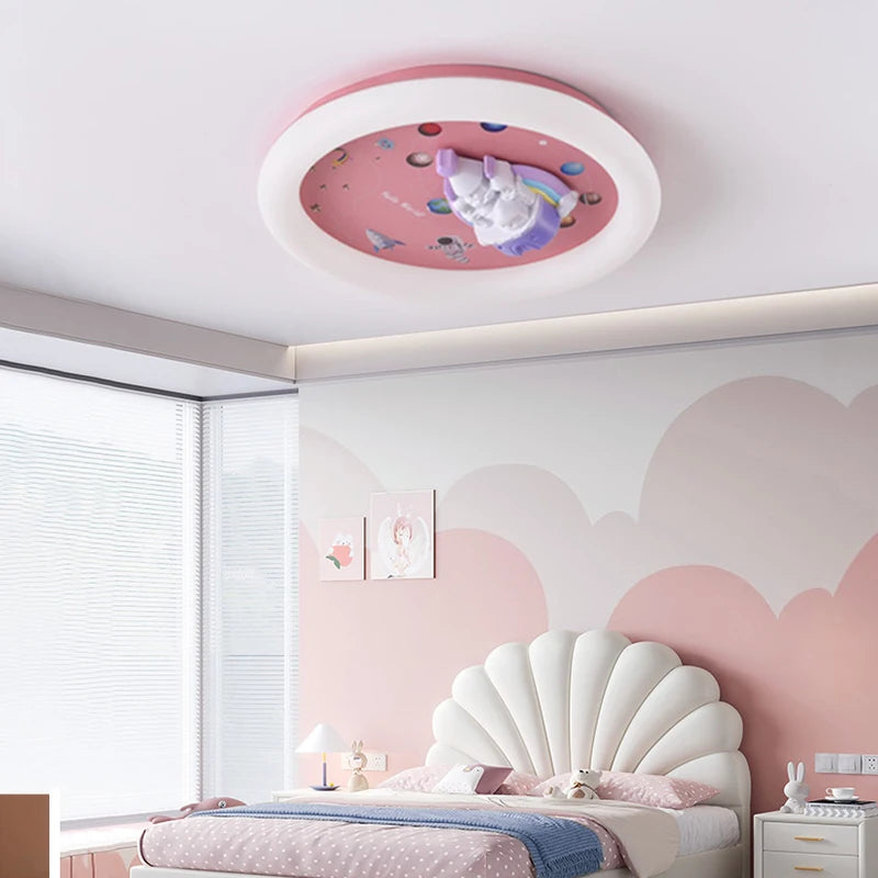 plafonnier moderne cœur éclairage mignon style château décoratif - vue 7 sur 7