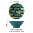bol ramen japonais ceramique floral grande capacite