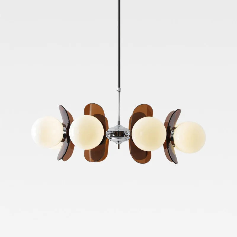Lustre bauhaus en acrylique style nordique ancien