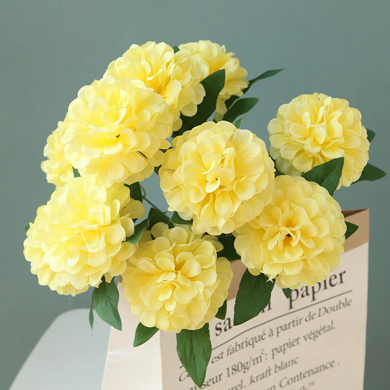lot de 10 bouquets de pissenlit artificiels pour décoration intérieure et événements - vue 13 sur 18