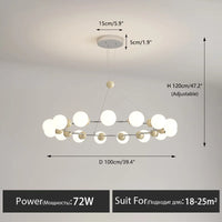 lustre suspendu éclairage décoratif moderne pour la maison