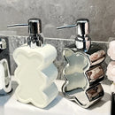 bouteille en céramique créative en forme de fleur pour gel et savon