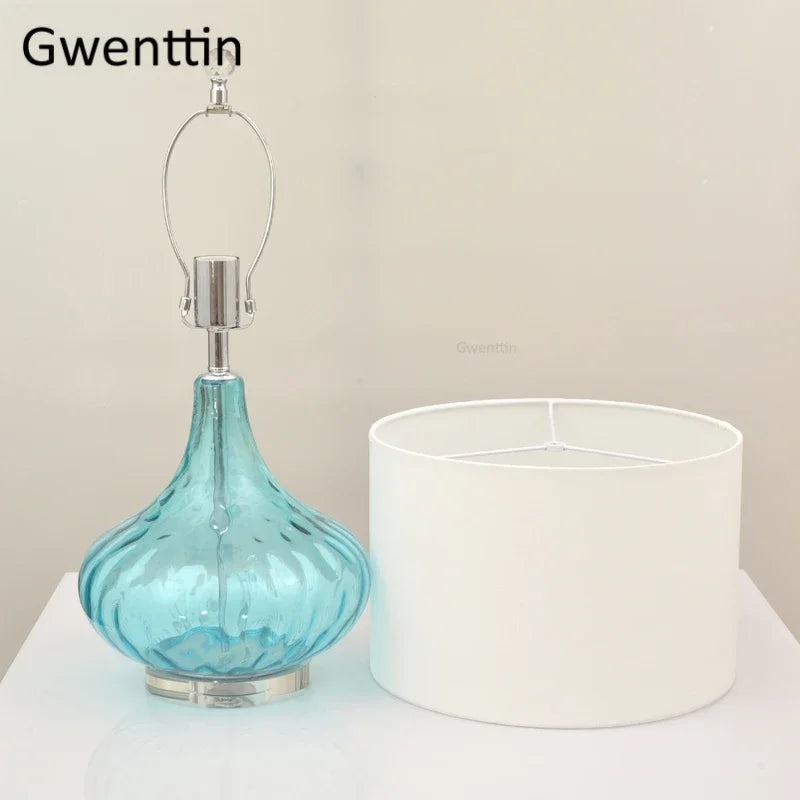 lampe à poser design moderne ondulations d'eau pour décoration intérieure - vue 4 sur 6