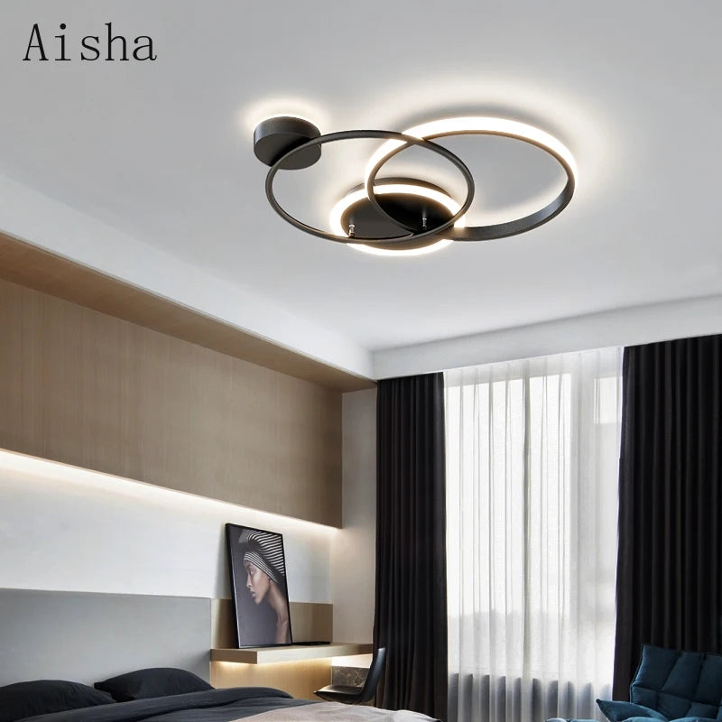 plafonnier led nordique design pour éclairage intérieur décoratif - vue 4 sur 7