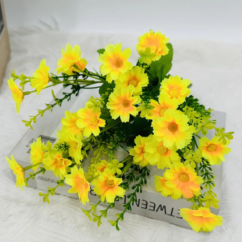 lot de fleurs artificielles résistantes aux uv pour décoration extérieure - vue 13 sur 16