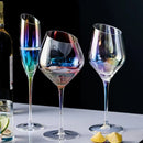 Verres a champagne biseautés design nordique cristal changeant