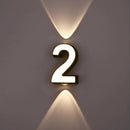 applique murale LED numéro de chiffre intérieur et extérieur IP65 étanche moderne minimalisme Style aluminium porche lumières de jardin