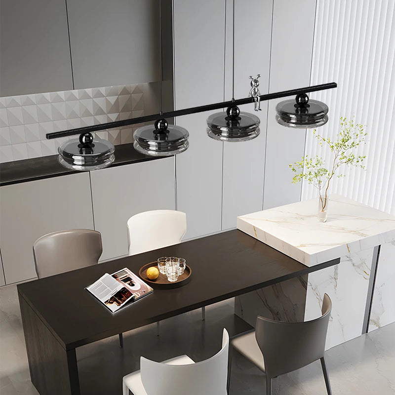 suspension minimaliste italienne pour éclairage intérieur moderne - vue 7 sur 14
