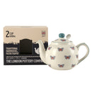Théière céramique motif papillon animaux avec infuseur 500ml