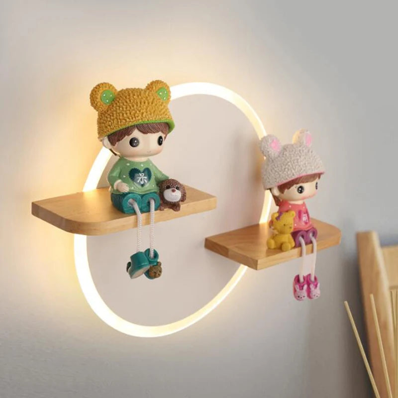 Applique murale Led nordique en forme de dessin animé - vue 5 sur 8