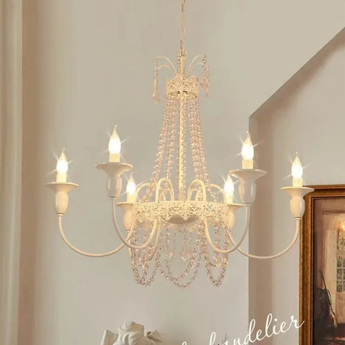 lustre en cristal style français pour chambre de princesse
