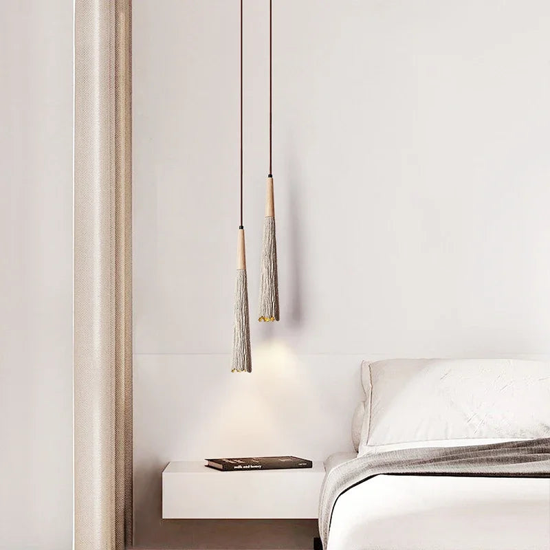 Wabi-sabi Cement Pendant Light Bedroom High Quality Suspension Ceiling Chandelier Living Dining Room Hanging Lamp - vue 4 sur 6