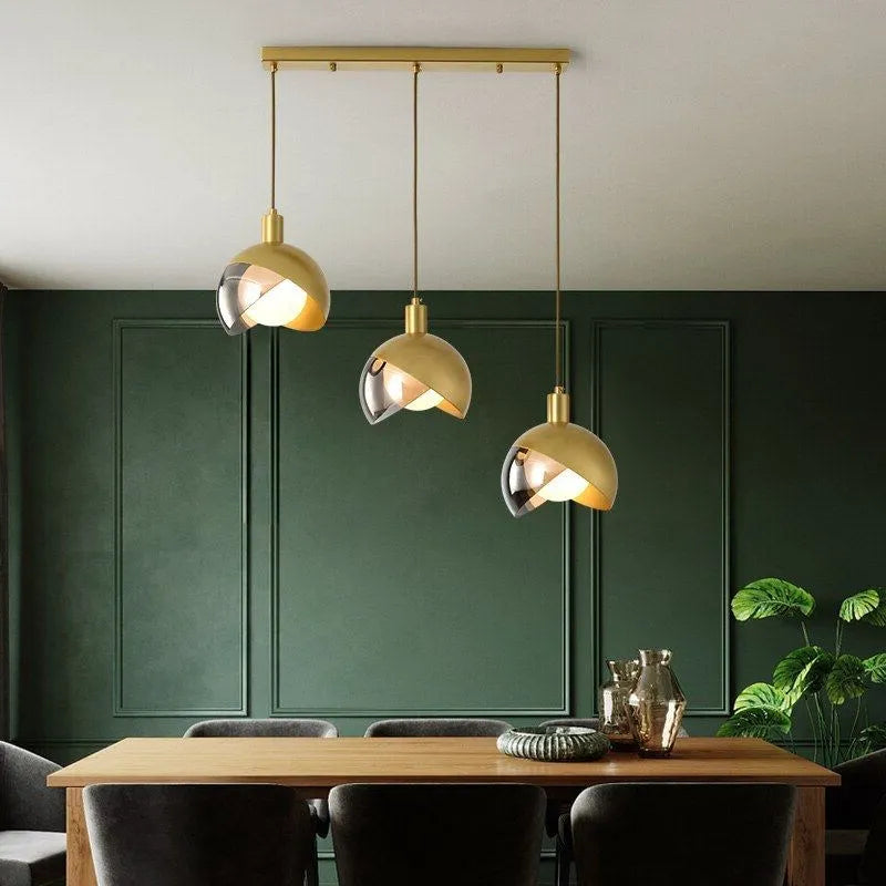 Suspension en verre LED nordique - vue 5 sur 14