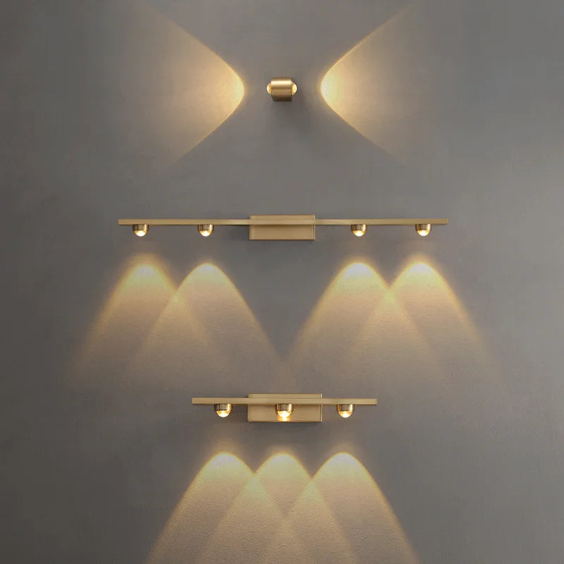 applique de projection lumières chaudes design atmosphère - vue 2 sur 9