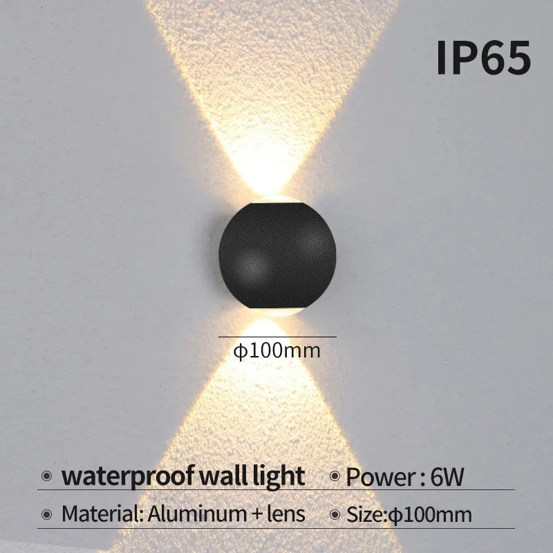 applique murale led moderne pour intérieur et extérieur - vue 8 sur 12