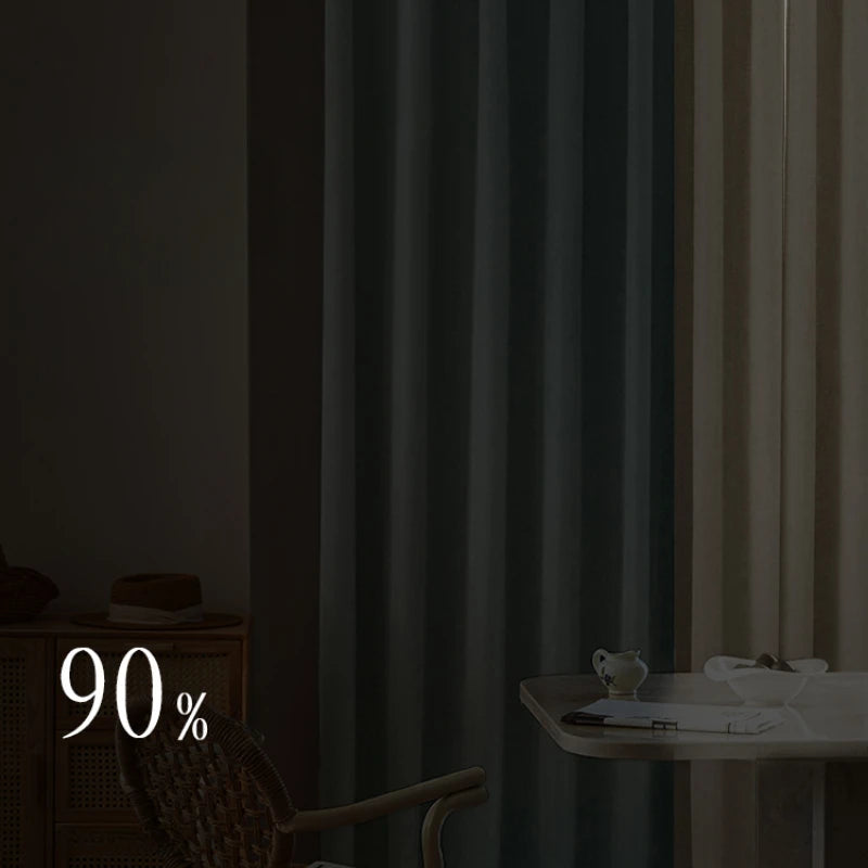 Rideau occultant plissé style moderne pour salon chambre