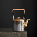 Couvercle bol theiere ceramique style retro artisanal maison