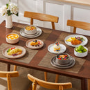 Service de table porcelaine bord relevé style moderne