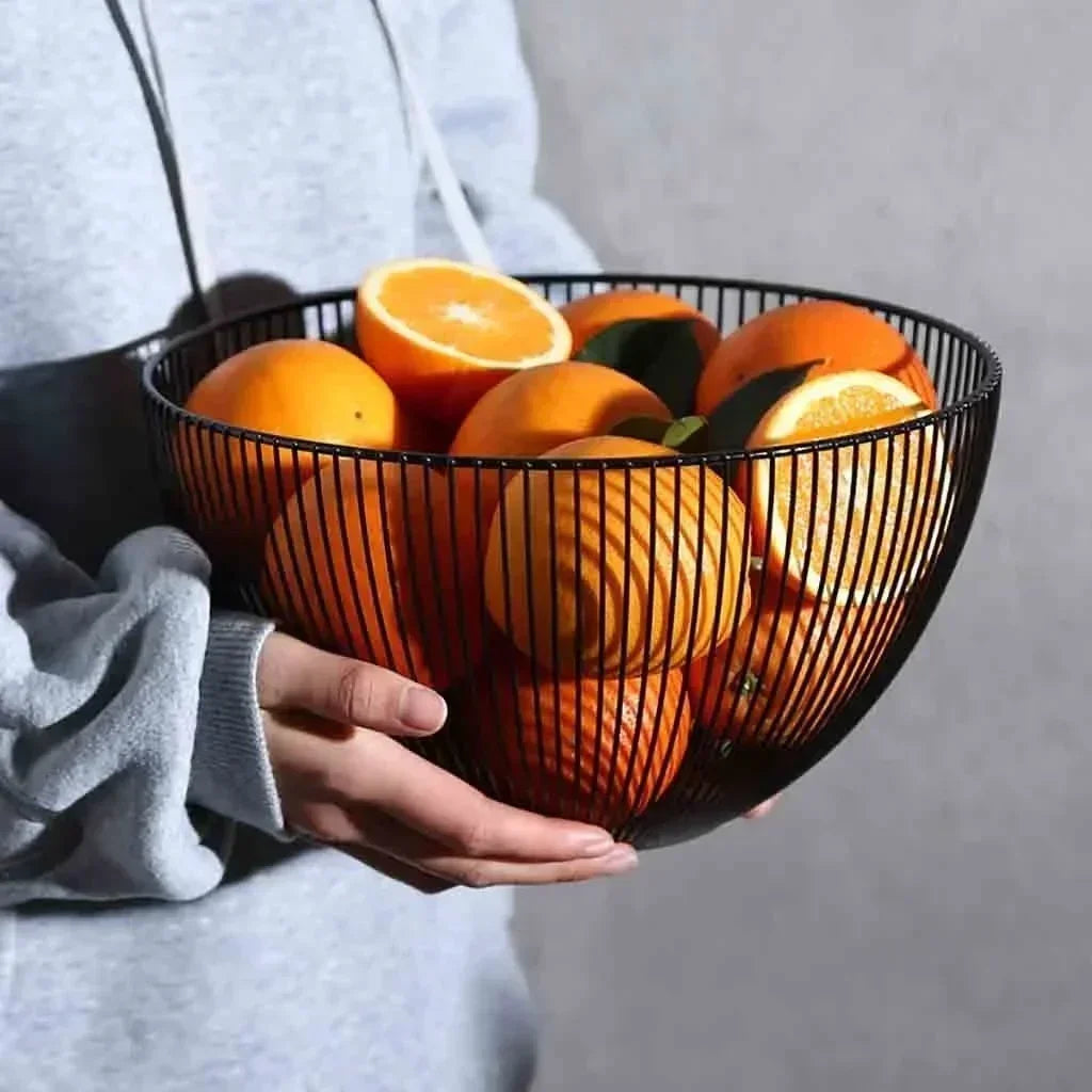 panier de rangement en métal pour outils et aliments - vue 5 sur 8