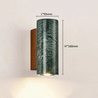 applique murale led en marbre support chevet décorative nordique hôtel
