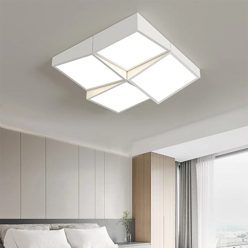 lustre moderne en acrylique et aluminium pour décoration intérieure - vue 7 sur 10
