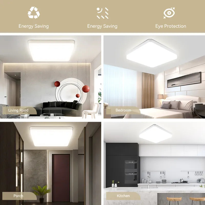 Plafonnier LED carré - vue 5 sur 20