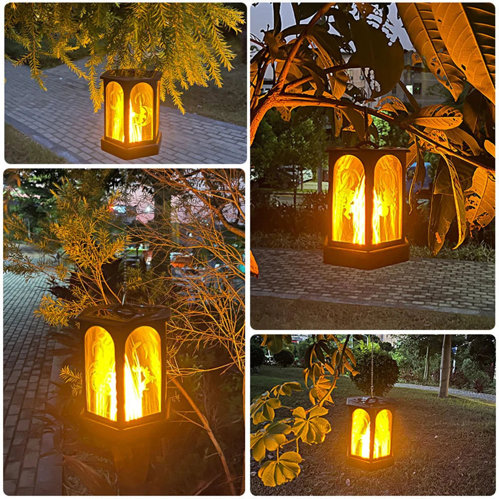 lampe torche solaire 96 led pour extérieur jardin et allée automatique - vue 4 sur 7