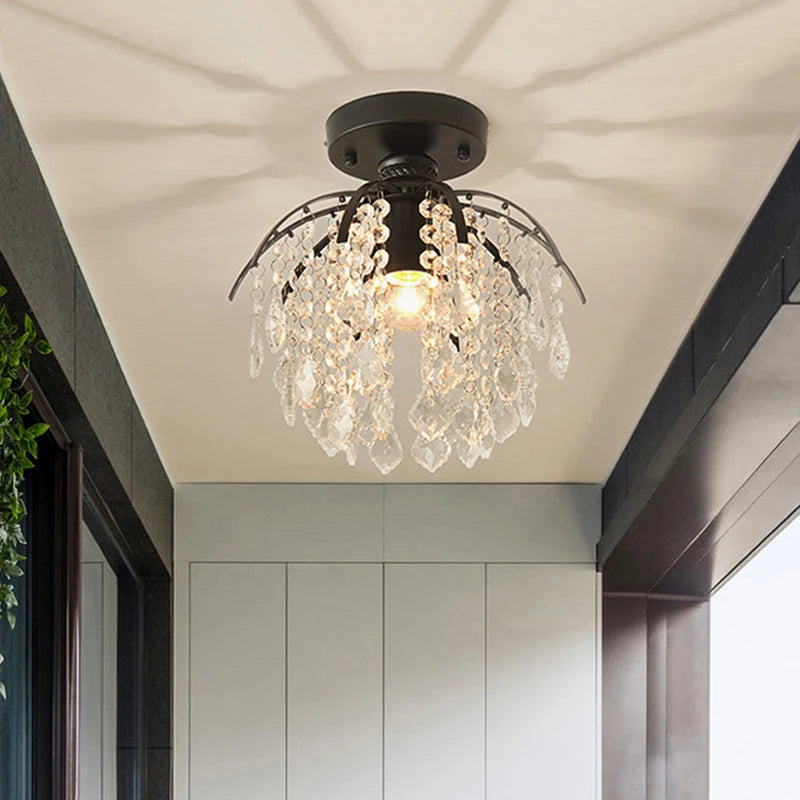 lustre en cristal nordique moderne pour décoration intérieure lumineuse - vue 5 sur 8