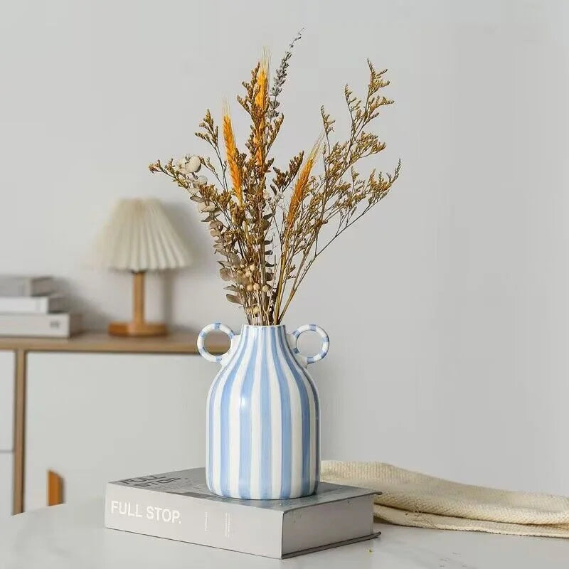 vase en céramique peint à la main avec oreilles décoratif amusant - vue 6 sur 11