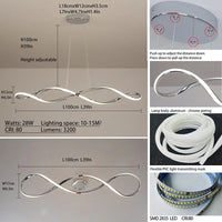 Plafonnier Led suspendu au design moderne