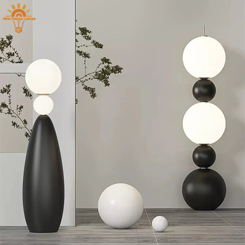 lampadaire led nordique gourde éclairage styliste italien support canapé décoratif