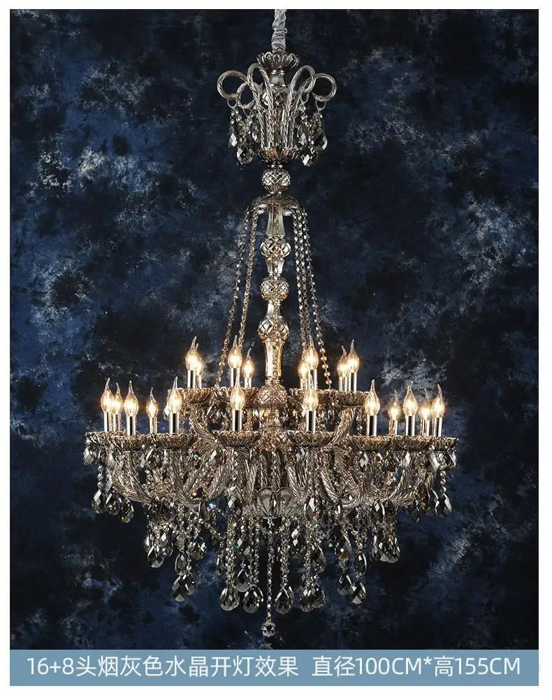 lustre en cristal pour éclairage moderne et élégant - vue 12 sur 15