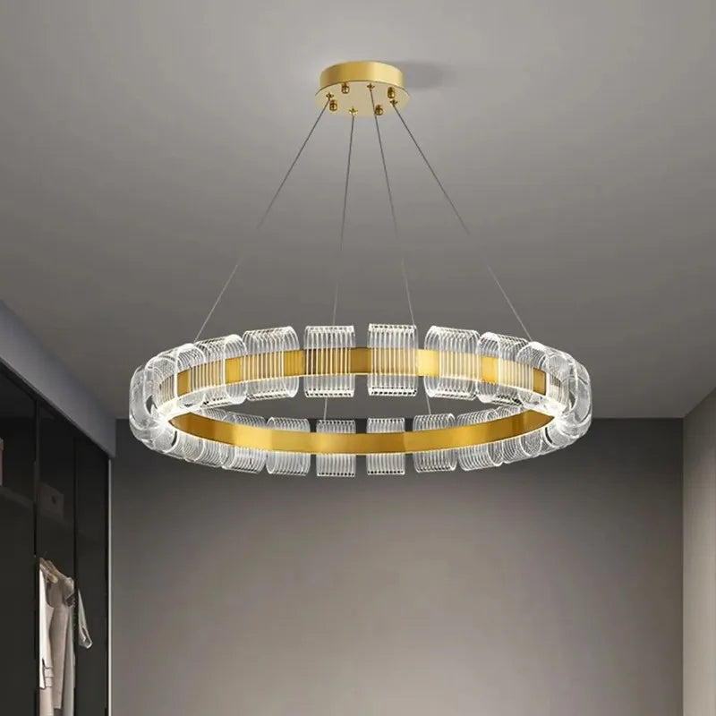 plafonnier led suspendu design moderne luminaire décoratif 	 2023 - vue 6 sur 8