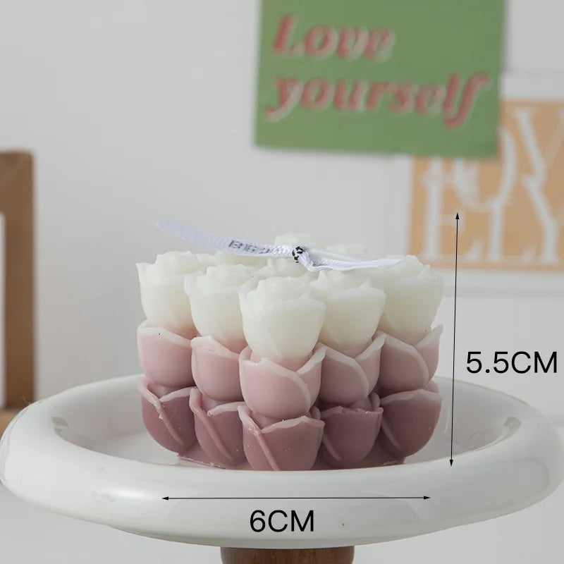 bougie parfumée big cube pour décoration moderne et aromathérapie - vue 19 sur 39