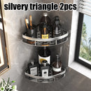 étagère d'angle murale porte-serviettes et porte-shampoing sans perçage