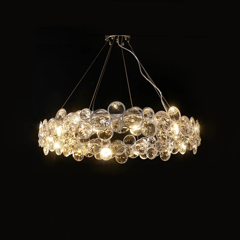suspension à led en cristal avec intensité variable et anneau magique - vue 11 sur 12