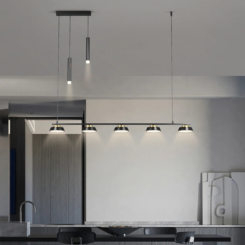 Lustre Led de simplicité moderne pour salon - vue 5 sur 13