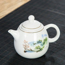 Theiere porcelaine style chinois service the puer 250ml