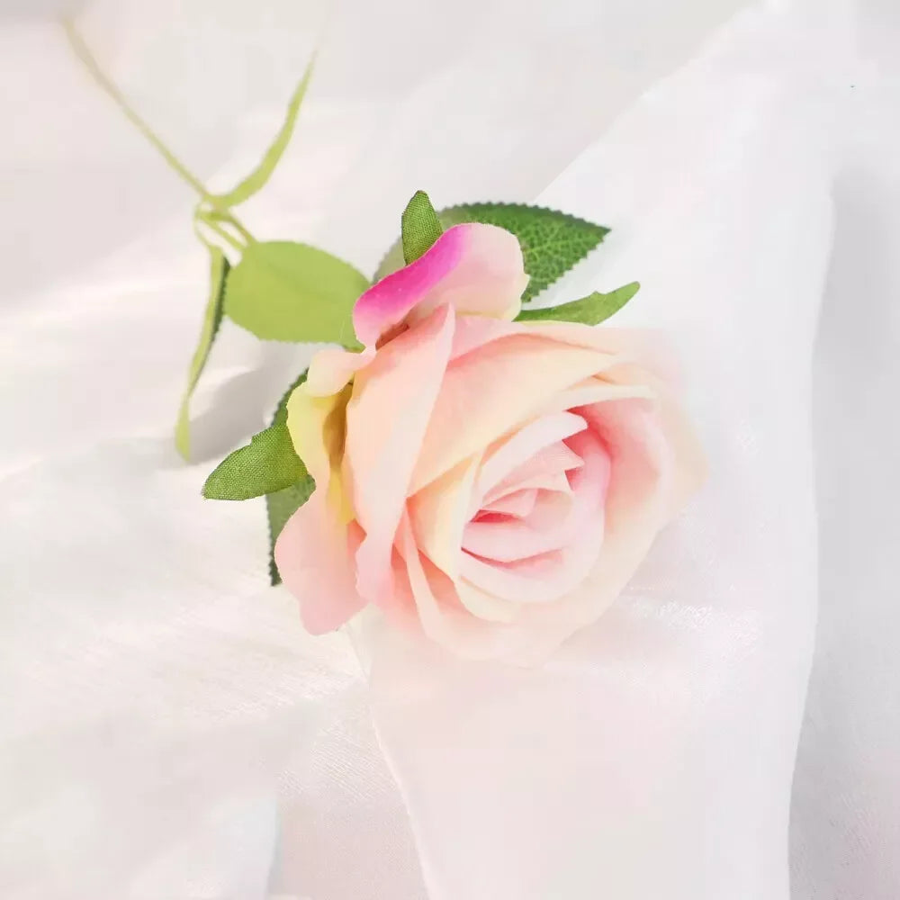 rose artificielle en soie pour décoration de mariage et événements - vue 19 sur 28