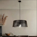 lustre nordique sandyha corde tissée lampes led suspendues