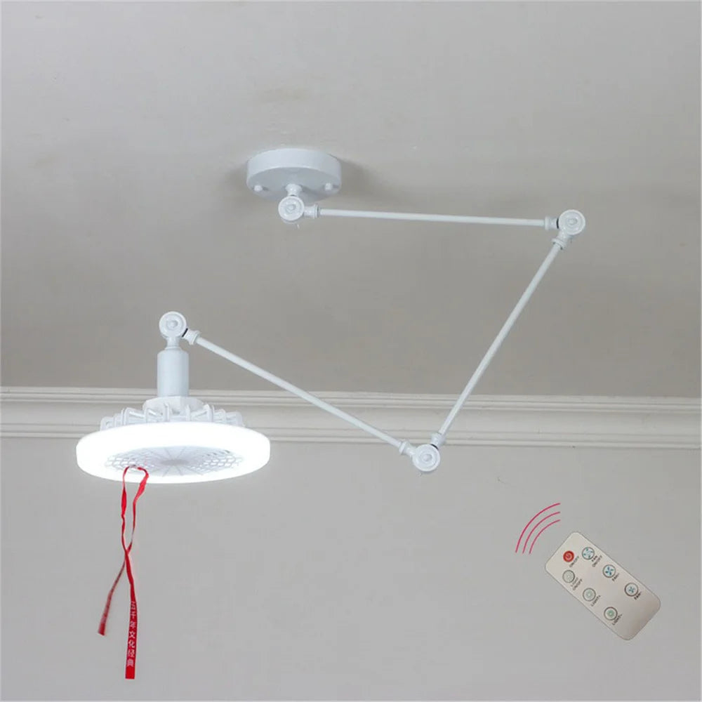 suspension led créative avec télécommande et ventilateur multifonction - vue 5 sur 6