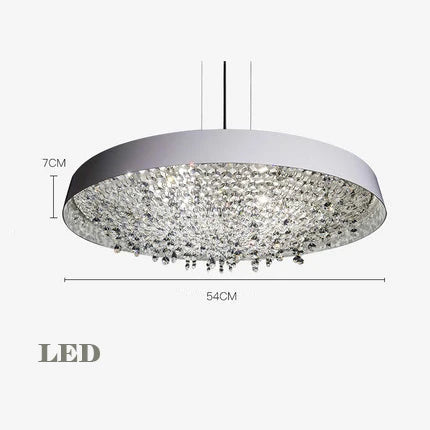 lustre en cristal moderne noir et blanc pour décoration intérieure - vue 9 sur 12