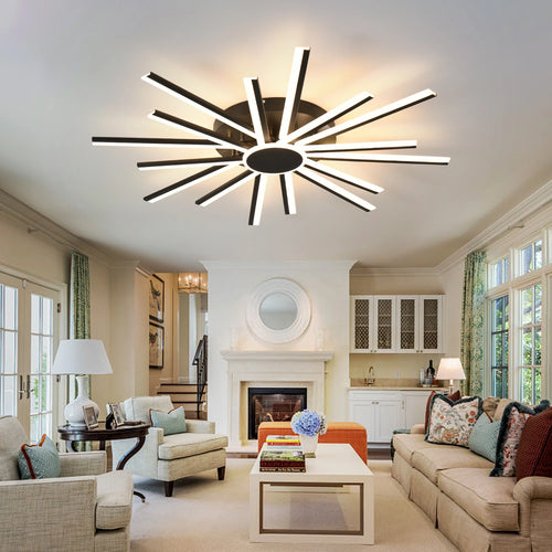 Plafonnier led intelligent moderne à intensité variable avec télécommande