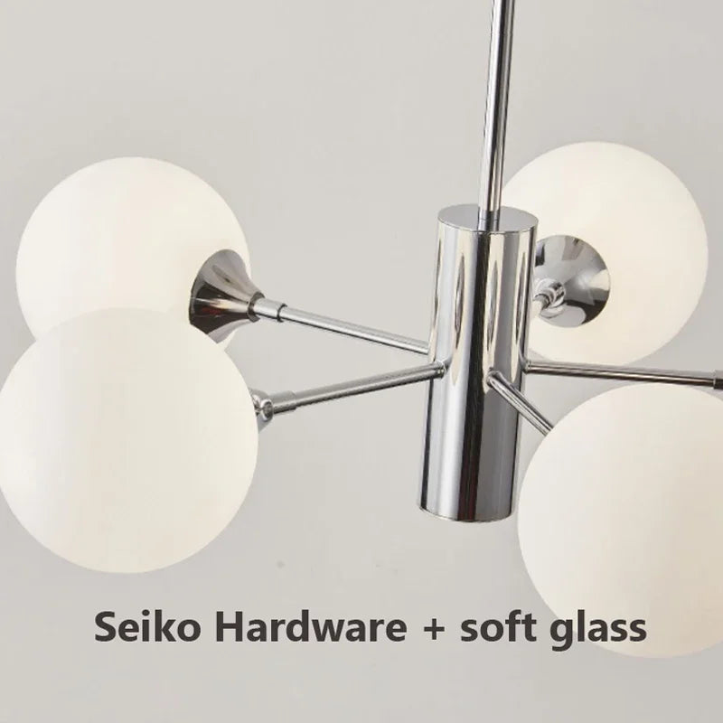 lustre design nordique rétro en haricot magique pour divers espaces - vue 7 sur 9