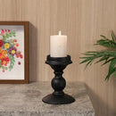 bougeoir en fer noir style nordique pour décoration et mariage